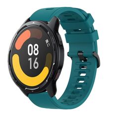 Per Xiaomi MI Watch S1 Pro 22mm Cinturino in silicone morbido a tinta unita (verde)
