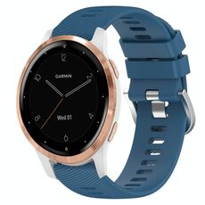 Per cinturino in silicone a tinta unita Garminmove3S 18 mm (blu)