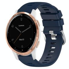 Per cinturino in silicone a tinta unita Garminmove3S 18 mm (blu notte)