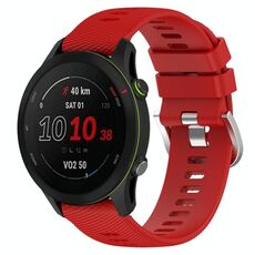 Per cinturino in silicone a tinta unita GarminActive S 18 mm (rosso)