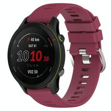 Per cinturino in silicone a tinta unita GarminActive S 18 mm (rosso vino)