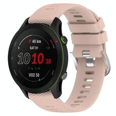 Per GarminActive S 18mm cinturino in silicone a tinta unita (rosa)