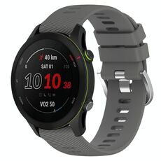 Per GarminActive S 18mm cinturino in silicone a tinta unita (grigio scuro)