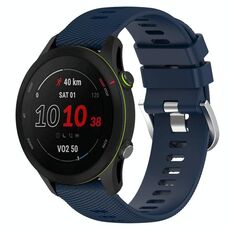 Per GarminActive S 18mm cinturino in silicone a tinta unita (blu notte)