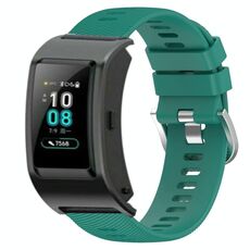 Per Huawei Band B5 18mm Cinturino in silicone a tinta unita (verde)