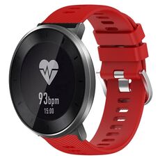 Cinturino per orologio in silicone a tinta unita For Honor S1 da 18 mm (rosso)