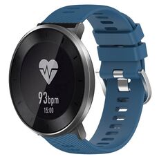 Cinturino per orologio in silicone a tinta unita For Honor S1 da 18 mm (blu)