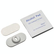 2 PCS Telefono Cellulare Computer Esterno Antifurto Base Buco Della Serratura (Grigio Argento)
