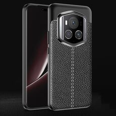 Per Honor Magic6 RSR Porsche Design Litchi Texture Custodia in TPU antiurto (Nero)