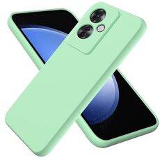 Per OPPO Reno11 F / F25 Pro Custodia per telefono antiurto in silicone liquido di colore puro (verde)