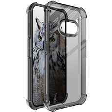 For Nothing Phone 2a 5G imak Custodia in TPU antiurto per airbag (nero trasparente)