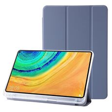 Custodia per tablet in pelle tripla acrilica trasparente per Huawei MatePad Pro 13.2 2023 (viola lavanda)