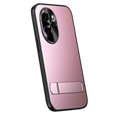Per Honor 100 Pro R-JUST RJ-61 Galvanotecnica TPU satinato + custodia per PC con supporto (rosa)