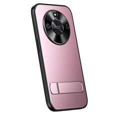Per Honor X50 R-JUST RJ-61 Galvanotecnica TPU satinato + custodia per PC con supporto (rosa)