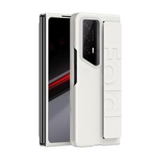 Per Honor Magic V2 RSR Pelle Elastica con impugnatura da polso Cover posteriore Custodia per telefono (Bianco)