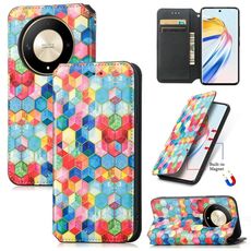 Per Honor X9b CaseNeo Custodia per telefono in pelle magnetica colorata (Spazio magico)
