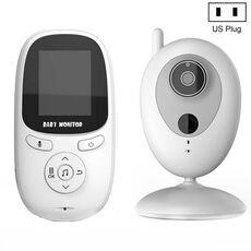 R306 Monitor della temperatura ambiente Telecamera interfonica Monitor per bambini wireless per visione notturna da 2,0 pollici (spina americana)