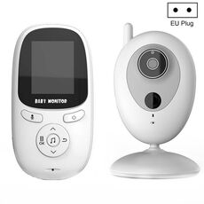 R306 Monitor della temperatura ambiente Telecamera interfonica Monitor per bambini wireless per visione notturna da 2,0 pollici (spina UE)
