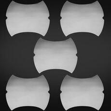 2 set di pellicola protettiva per maniglia trasparente per auto (5 pezzi/set)