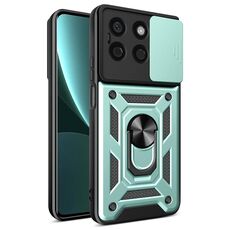 Per Honor X8b Custodia scorrevole per fotocamera Design TPU + Custodia per telefono PC (verde)