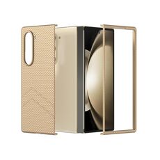 Per Samsung Galaxy Z Fold6 5G PC Custodia antiurto per PC con texture smerigliata Diamond Paint (Oro)
