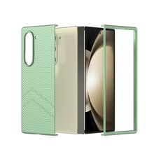 Per Samsung Galaxy Z Fold6 5G PC Custodia antiurto per PC con texture smerigliata Diamond Paint (verde chiaro)