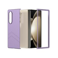 Per Samsung Galaxy Z Fold 6 5G PC Custodia antiurto per PC con texture smerigliata Diamond Paint (Viola)
