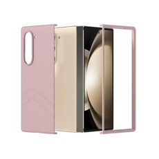Per Samsung Galaxy Z Fold6 5G PC Custodia antiurto per PC con texture smerigliata Diamond Paint (Rosa)
