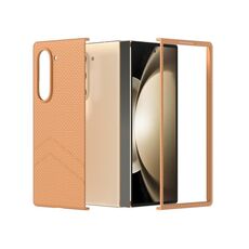 Per Samsung Galaxy Z Fold6 5G PC Custodia antiurto per PC con texture smerigliata Diamond Paint (marrone)