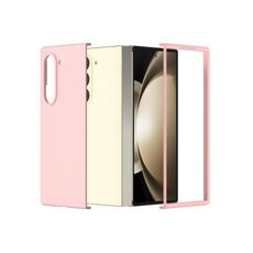 Per Samsung Galaxy Z Fold 6 5G Custodia per telefono con copertura totale smerigliata per PC (rosa)