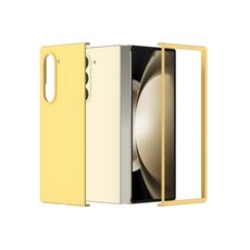 Per Samsung Galaxy Z Fold 6 5G Custodia per telefono con copertura totale smerigliata per PC (gialla)
