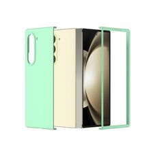 Per Samsung Galaxy Z Fold 6 5G Custodia per telefono con copertura totale smerigliata per PC (verde chiaro)