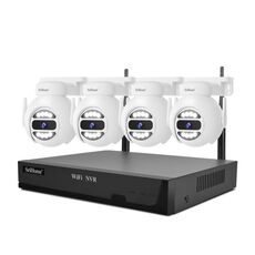 SriHome NVS001E-IPC047 Set videoregistratore di rete WiFi Ultra HD a 4 canali (spina americana)