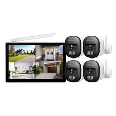 SriHome NVS010-IPC056 Set videoregistratore di rete WiFi Ultra HD a 4 canali (spina AU)