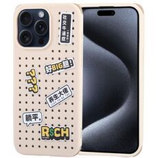 Custodia per telefono con dissipazione del calore serie TGVIS Cool per iPhone 15 Pro (cachi)