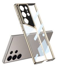 Custodia per telefono galvanica GKK Blade Phantom per Samsung Galaxy S24 Ultra 5G (oro)