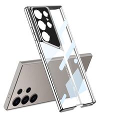 Custodia per telefono galvanica GKK Blade Phantom per Samsung Galaxy S24 Ultra 5G (argento)