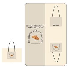 Il tappetino da picnic ad ultrasuoni per esterni da 100 x 150 cm può essere utilizzato come borsa a tracolla facile da trasportare (pane grande)