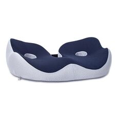 Cuscino per sedia traspirante in memory foam per ufficio sedentario (blu scuro)