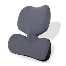 Cuscino per ufficio sedentario Cuscino per sedile in memory foam Cuscino lombare (grigio scuro)