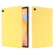 Custodia per tablet antiurto in silicone liquido di colore puro per Samsung Galaxy Tab S6 Lite 2024 (giallo)