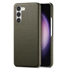 Per Samsung Galaxy S23+ 5G Custodia per telefono con retro in pelle Litchi Oil Edge (verde)