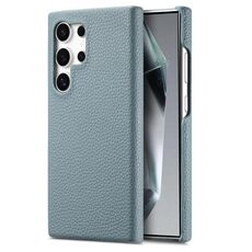 Per Samsung Galaxy S24 Ultra 5G Litchi Oil Edge Custodia posteriore in pelle per telefono (blu)