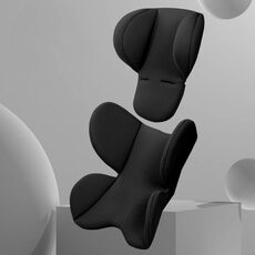 Cuscino per seggiolino di sicurezza per neonati Cuscini di protezione lombare per passeggino universale Four Seasons (nero)