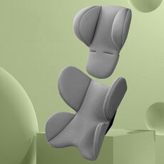 Cuscino per seggiolino di sicurezza per neonati Cuscini di protezione lombare per passeggino universale Four Seasons (grigio)
