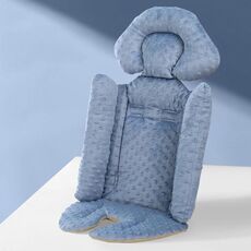 Cuscino di sicurezza per passeggino Cuscino in cotone Cuscino per sedia da pranzo per bambini (grigio)