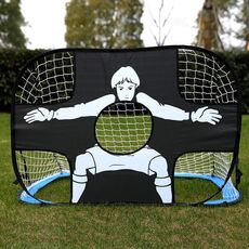 Porta da calcio portatile 2 in 1, porta da allenamento per calcio, per uso interno ed esterno (blu)