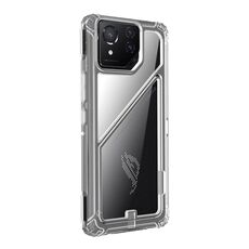 Per Asus ROG Phone 8 Pro PC + Custodia per telefono antiurto in TPU con supporto magnetico (traslucido)