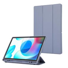 Per Samsung Galaxy Tab A9+ Custodia tablet 3 pieghe in pelle TPU in puro colore con slot per penna (lavanda)