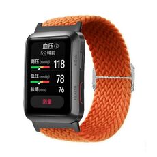 Per Huawei Watch D cinturino regolabile in nylon intrecciato (arancione)
